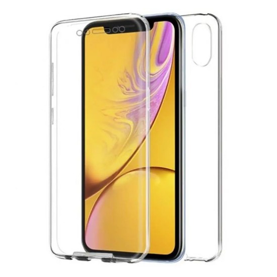 Capa de Silicone 360º para Apple iPhone XR Transparente